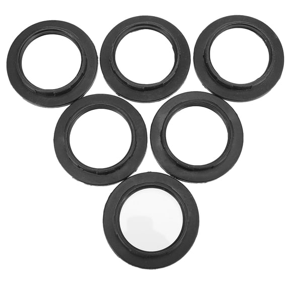 UPKOCH 50Set Plastic Circular Light Socket Ring for Home Lighting Insulation High Temperature Resistance