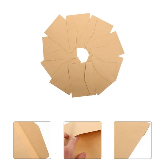 UPKOCH 1Set Solid Color Light Brown Envelope for Greeting Card and Letter Use