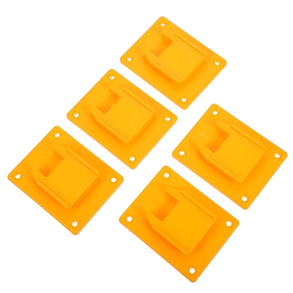 UPKOCH 5Pack Tool Holder Hanger Drill Mount Holder Base ABS Yellow
