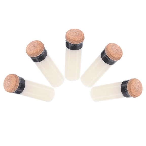 UPKOCH 5Pcs Pool Cue Tips in White for Cue Ball Control and Billiard Games