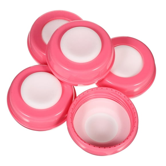 UPKOCH 5Pcs Silicone Caps for Glass Bottle Replacement Pink