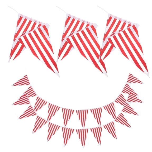 UPKOCH Circus Bunting Fan Flag Paper Decoration All Ages Birthday Party 60PCS