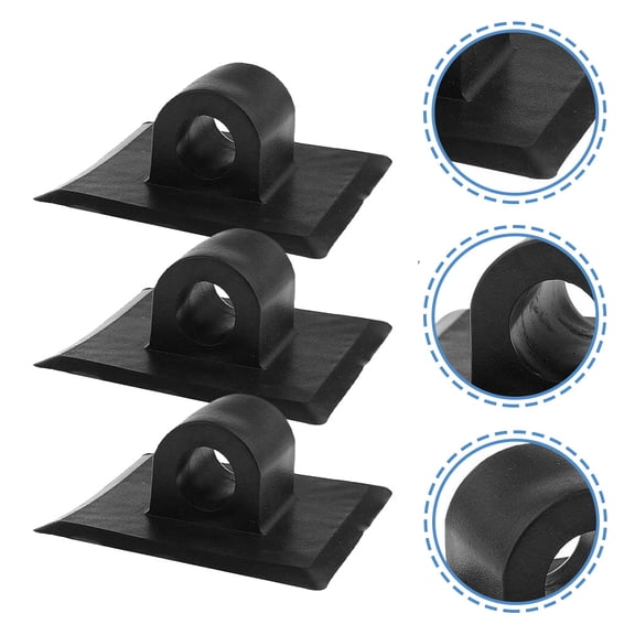 UPKOCH 6Pcs Black PVC Engine Bracket for Kayak Motor Fixation Boating Fishing