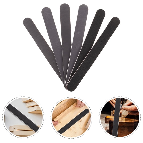 UPKOCH 6Pcs Black Sanding Rods Figures Smoothing Tool Lightweight