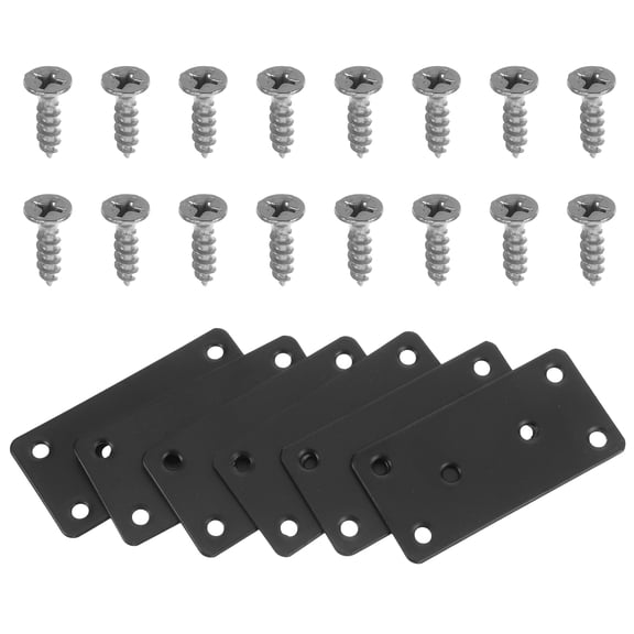UPKOCH 6Pcs Flat Bracket for Wood Projects and Repairs 3.14X1.57X0.08In