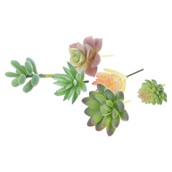UPKOCH 6Pcs Simulated Landscape Plants Plush Realistic Decor Assorted Color for Wedding