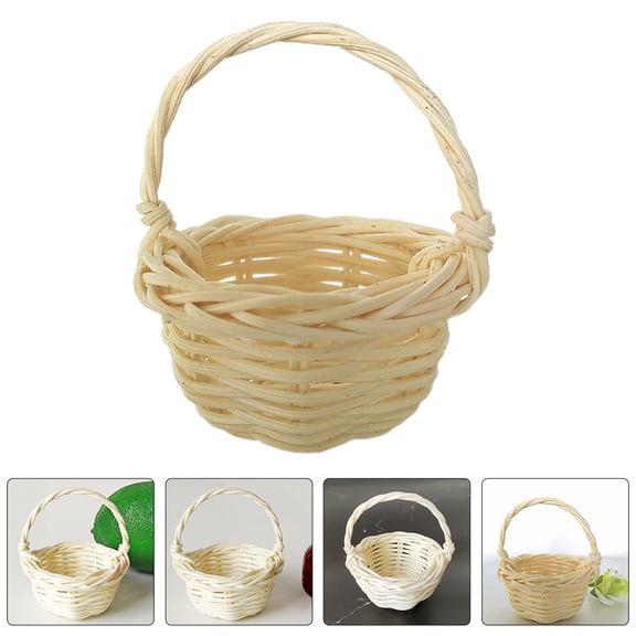 UPKOCH 6Pcs Woven Basket Small Beige Storage for DIY Enthusiasts Home Decor