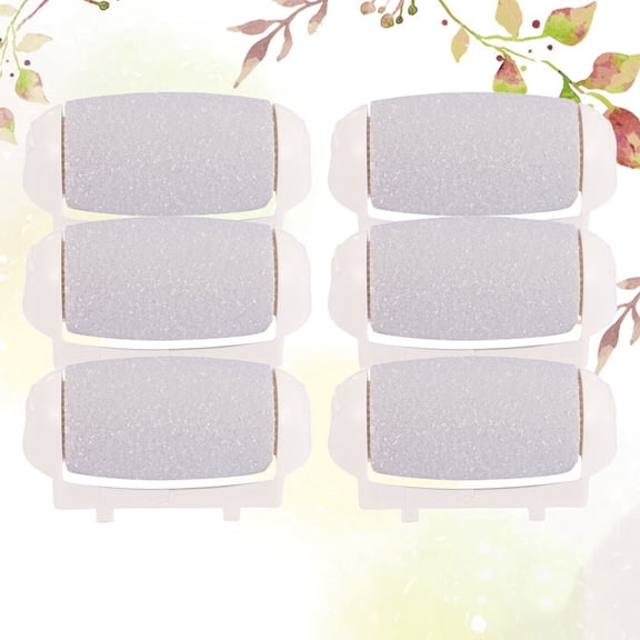 UPKOCH 6pcs Foot Care Tool Replacement Heads ABS Grey for Dead Skin Removal Adults