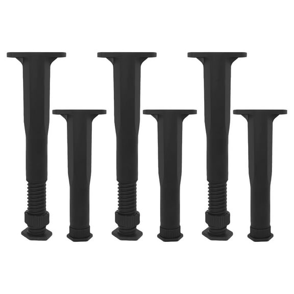 UPKOCH 6pcs Iron Bed Leg Adjuster Height Adjustable T Shaped Stable Support For Bed Frame