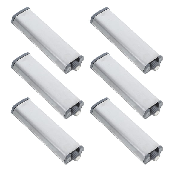 UPKOCH 6pcs Push Button Hinges Quiet Function Door Damper Silver Steel For Homeowners