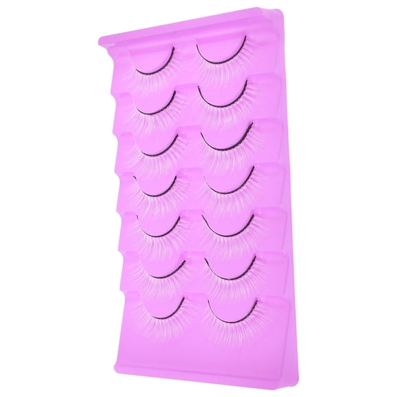 UPKOCH 7 Pairs False Eyelashes for Women Natural Looking Lashes Curved to Match Eyelids for Parties