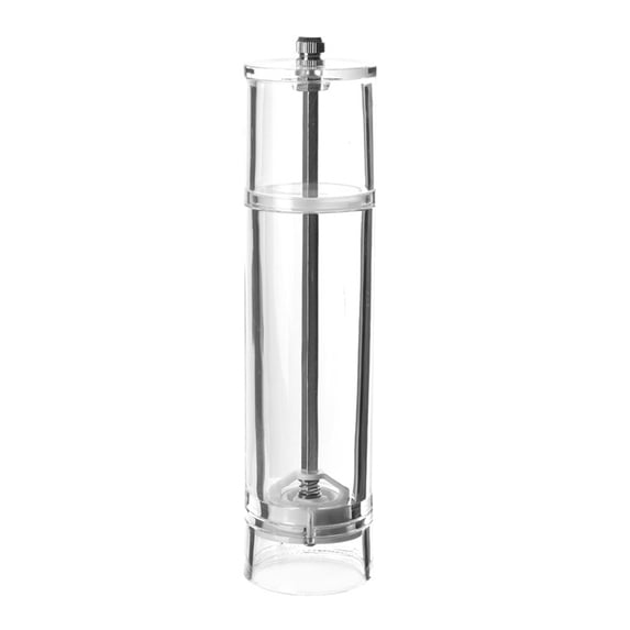 UPKOCH 8.3X2X2In Transparent Manual Salt Grinder Sleek Style For Home Gadget