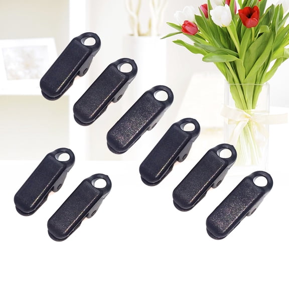 UPKOCH 8 Pack Camping Clamp Tent Clamp Set Black Attach Bungee Cord For Caravan Use