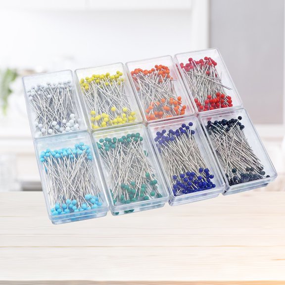 UPKOCH 800Set Embroidery Beads Glass Pearlized Round Multi Color for Artists Teachers Crafting