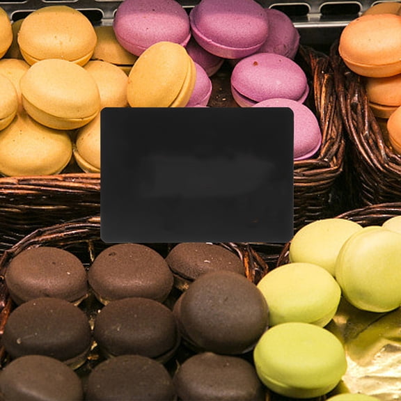 UPKOCH 8Pcs Removable Black Shelf Price Labels with Wear Resistant ABS Material