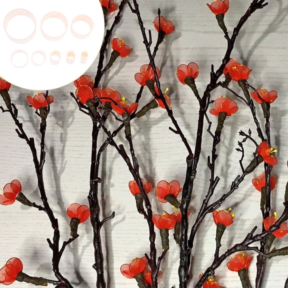 UPKOCH 8Pcs Screen Flowers Petal Mould for Professional Makers Resin Craft Projects Simple Design