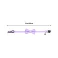 thumbnail image 1 of UPKOCH Adorable Bow Tie Dog Collar for Small Dogs Made of Cotton Lavender Color with Bell Adjustable, 1 of 8