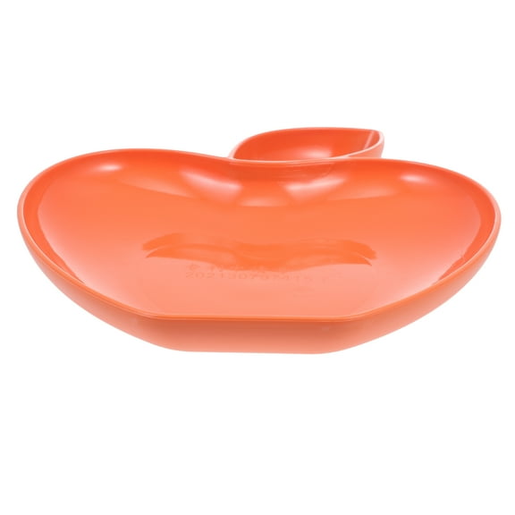 UPKOCH Apple Shaped Dumpling Plate With Dip Dish Serving Tray For Snacks And Fruits For Parties And Restaurants