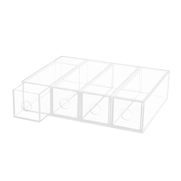 UPKOCH Transparent Acrylic Glasses Storage Box with Stable Display Feature