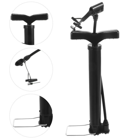 UPKOCH Portable Black Yoga Ball Pump for Basketball Bike Tires and Inflatable Balls