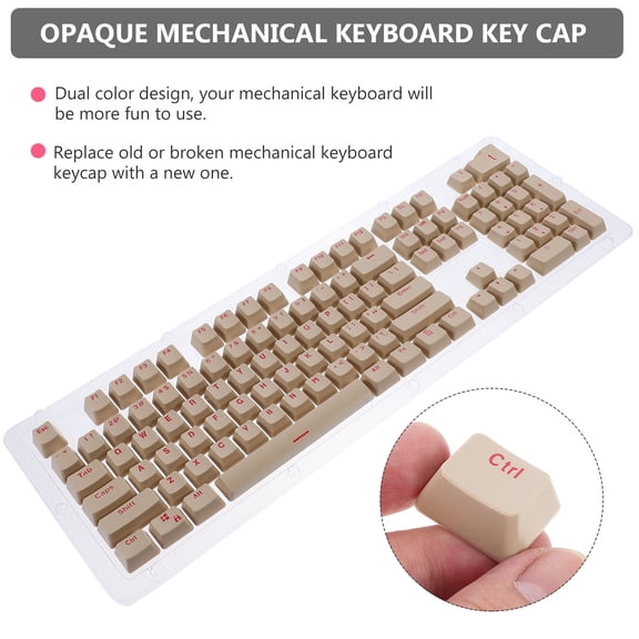 UPKOCH Red Keycap for Keyboard Accessory 1 Set 17.3X5.1X0.8In