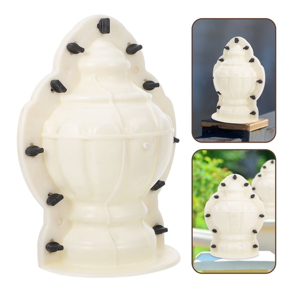 UPKOCH Beige Plastic Sphere Architectural Template For Garden Landscape 1Pack 12.6X9.8X8.3In