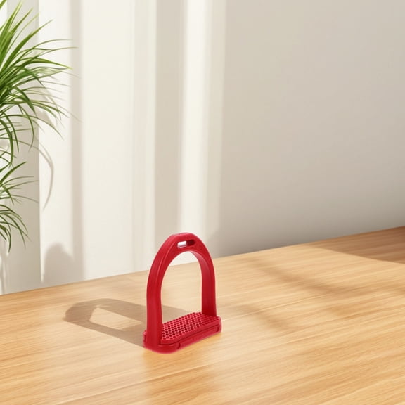 UPKOCH Better Control Stirrups Horse Riding Red POM For Training Sessions 1 Pair