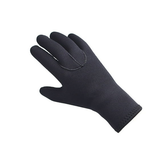UPKOCH Black Neoprene and Nylon Diving Gloves for Fishing with Excellent Elasticity and Protection 3MM Size S