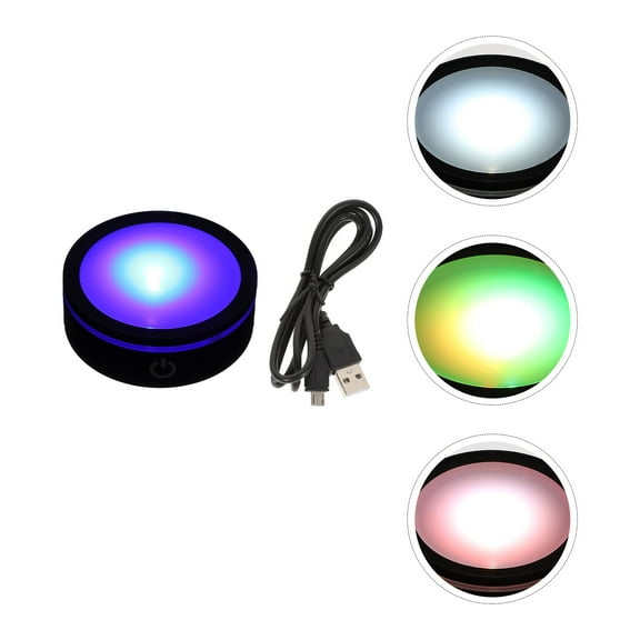 UPKOCH Black Plastic Lamp Base with Touch Sensor for Home Use Compact Size Bedroom Office Decoration