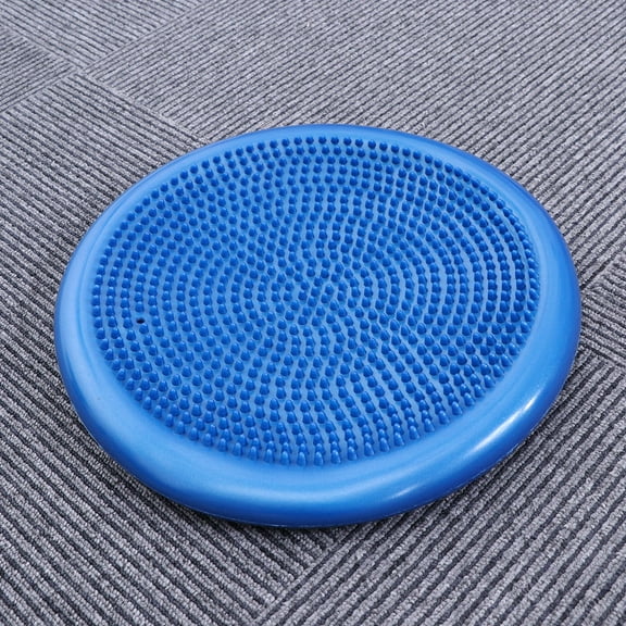 UPKOCH Bounce Pad Wobble Cushion PVC Blue for Yoga and Therapy Use 1Set