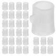 thumbnail image 1 of UPKOCH Cable Strain Relief Grip 50Pcs Clear Plastic Clamps for Ceiling Lamp Power Wire Management, 1 of 8