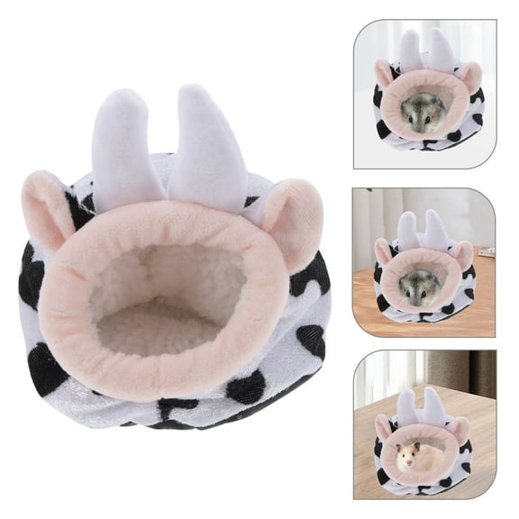 UPKOCH Cow Shaped Hamster Hideout Multi Pet Nest 1Pack