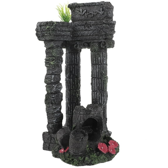 Image showcasing UPKOCH Decorative Roman Pillar for Aquarium Fish Tank Resin Assorted ...