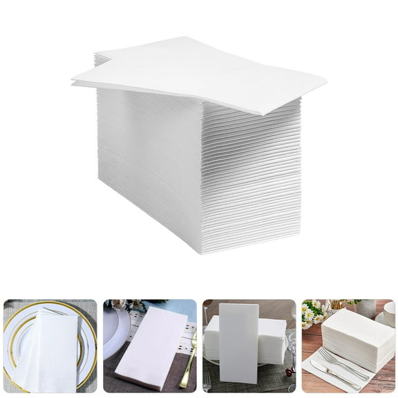 UPKOCH Disposable Hand Towels for Bathroom Paper Thick Folded Design Guest Towels 100pcs