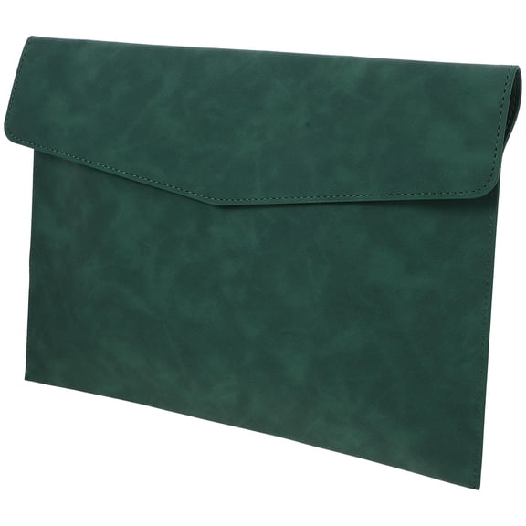 UPKOCH Document Container Rectangular Green Faux File Storage for Stationery 1Pack