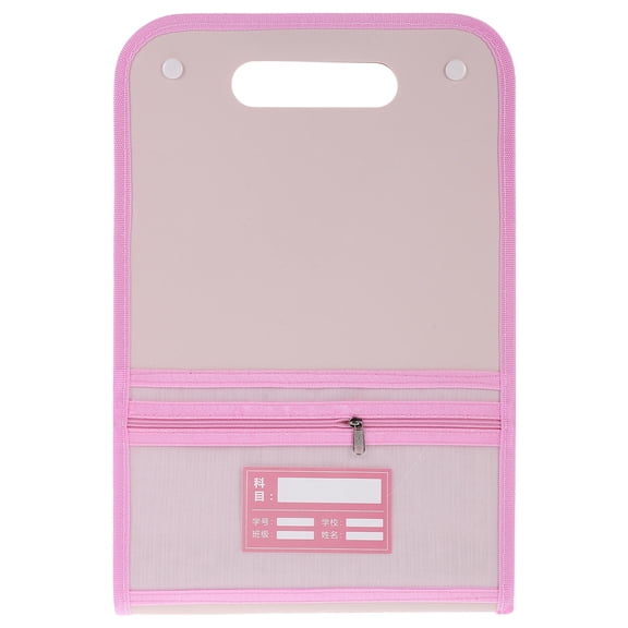 UPKOCH Convenient Portable Pink Accordion File Organizer for Papers and Vouchers