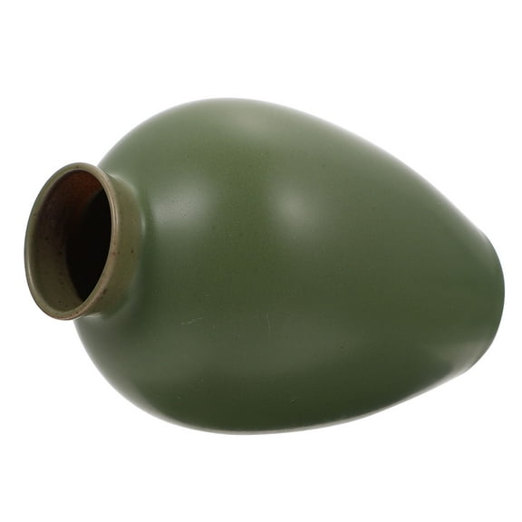UPKOCH Elegant Green Ceramic Vase for Storage Home Decorations 1PC