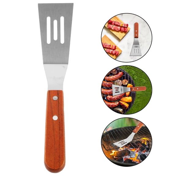UPKOCH Ergonomic Kitchen Cooking Tools Stainless Steel Frying Spatula 1Pack