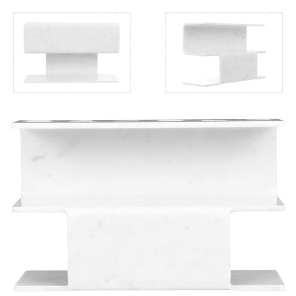 UPKOCH Eyelash Extension Container Eyelash Display Stand White Acrylic 1Set