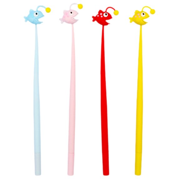 UPKOCH Fish Shaped Creative Ink Pens 4 Pack Cartoon Pens For Students ...