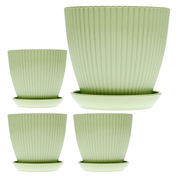 UPKOCH Flower Pots Mint Green PP Resin Simple Design For Indoor Decoration