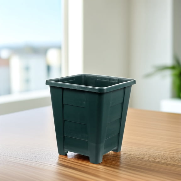 UPKOCH Flower Pots Outdoor Dark Green PP Resin 1Pack for Garden