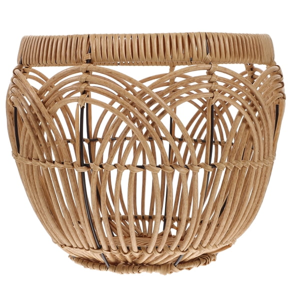 UPKOCH Fruit Vegetable Storage Basket Beige Woven for Kitchen Organization 1Pack