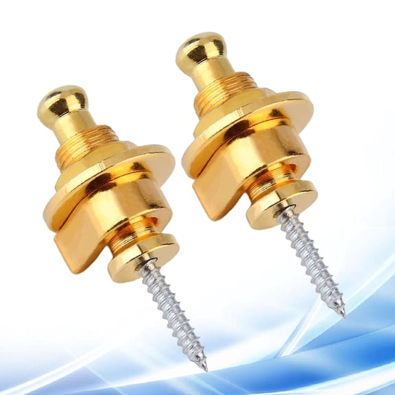 UPKOCH Golden Metal Guitar Strap Lock 2Pcs Professional Anti Slip For Electric Guitar Bass Performance
