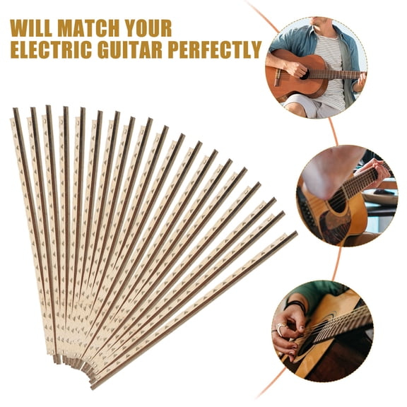 UPKOCH Guitar Fret Wire Set 19Pcs White Copper for Sound Enhancement and Replacement