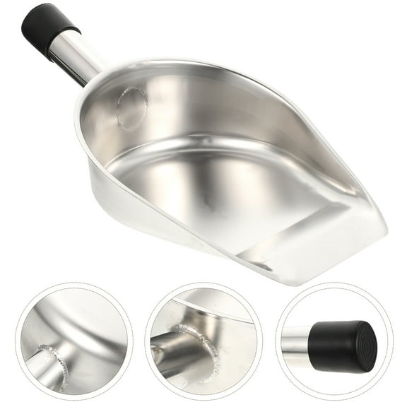 UPKOCH Ice Scoop Stainless Steel for Ice Bucket Scoop Kitchen Use 1Set