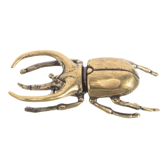 UPKOCH Insect Figurines Solid Brass Beetle Shape for Office Workers ...