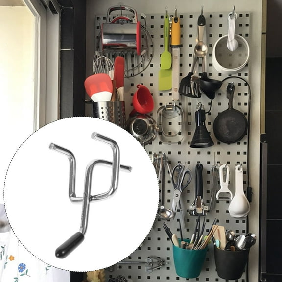 UPKOCH Iron Pegboard Hooks 20 Pack With Protective Caps For Retail Displays