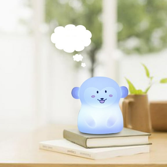 UPKOCH LED Animal Night Light Monkey Lamp White for Kids Room 1Pcs