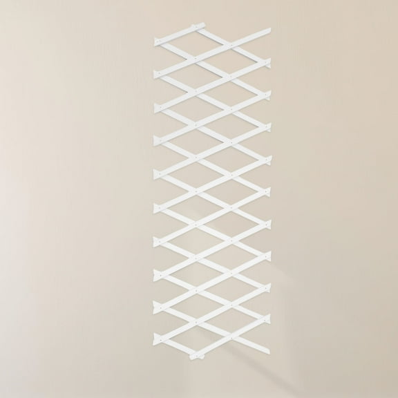 UPKOCH Outdoor Lattice Panels Wooden Trellis White 1Set